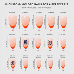 Detroit Tigers Press-On Nail Set