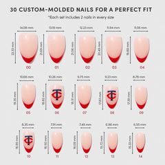 Minnesota Twins Press-On Nail Set