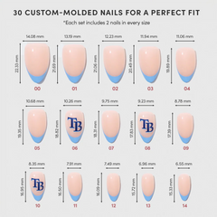 Tampa Bay Rays Press-On Nail Set