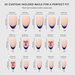 Texas Rangers Press-On Nail Set