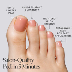 Sheer Peach Toenail